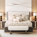 West Kensington Panel Bed in Medium Espresso