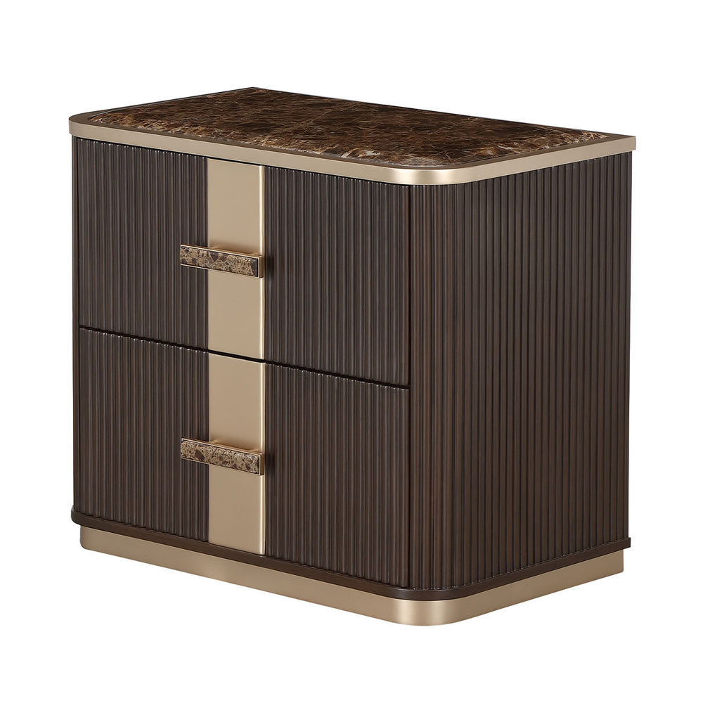 West Kensington 2-Drawer Nightstand in Medium Espresso