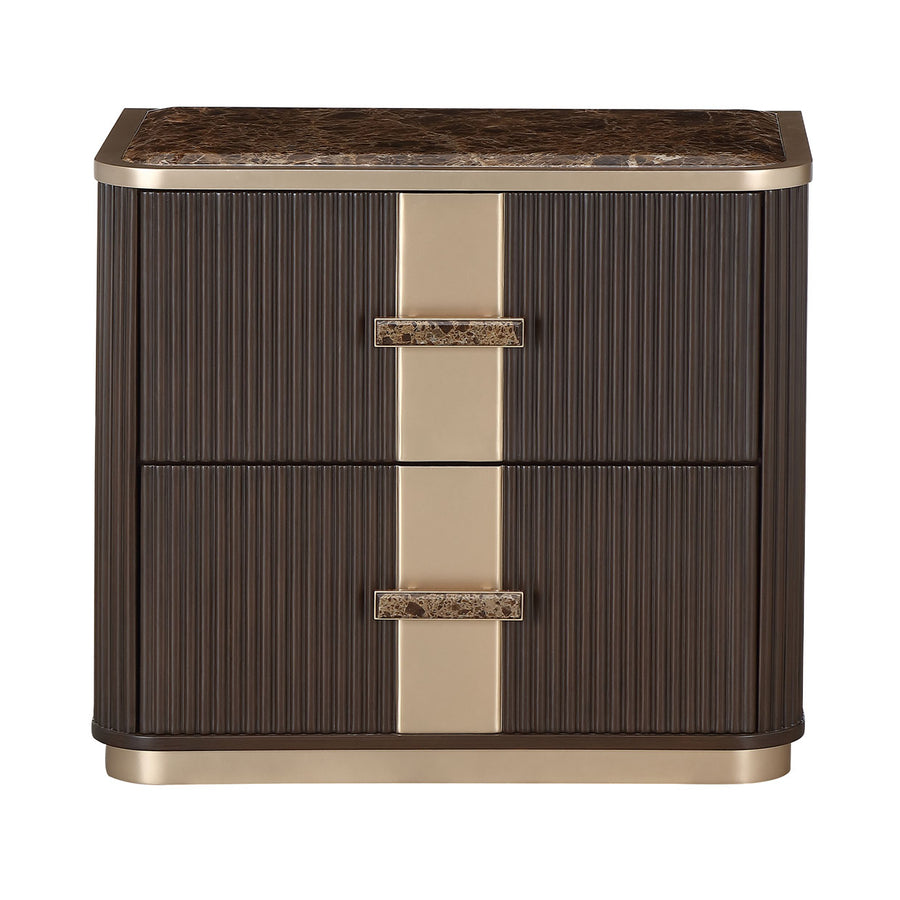 West Kensington 2-Drawer Nightstand in Medium Espresso