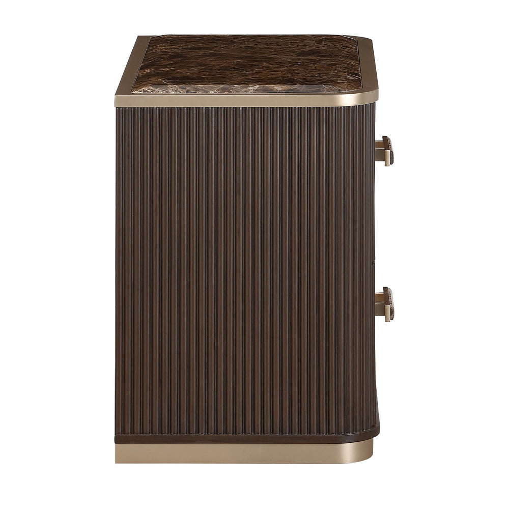 West Kensington 2-Drawer Nightstand in Medium Espresso