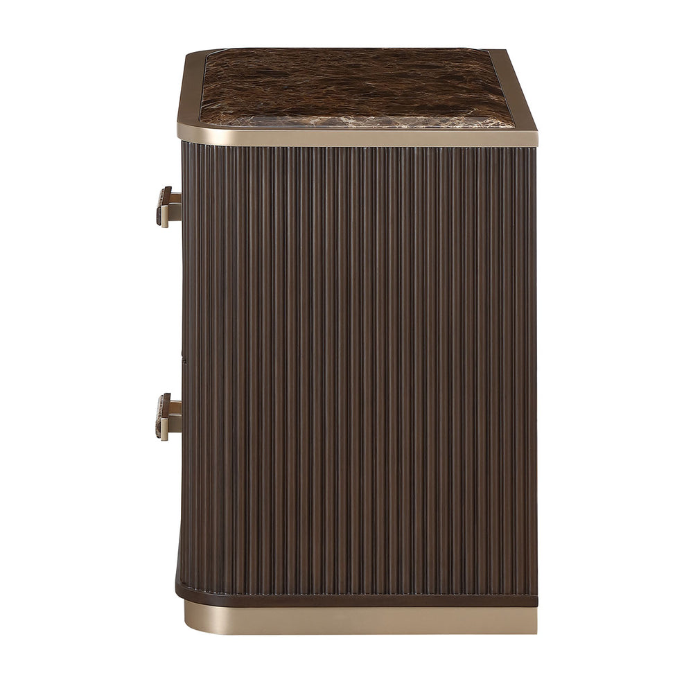 West Kensington 2-Drawer Nightstand in Medium Espresso