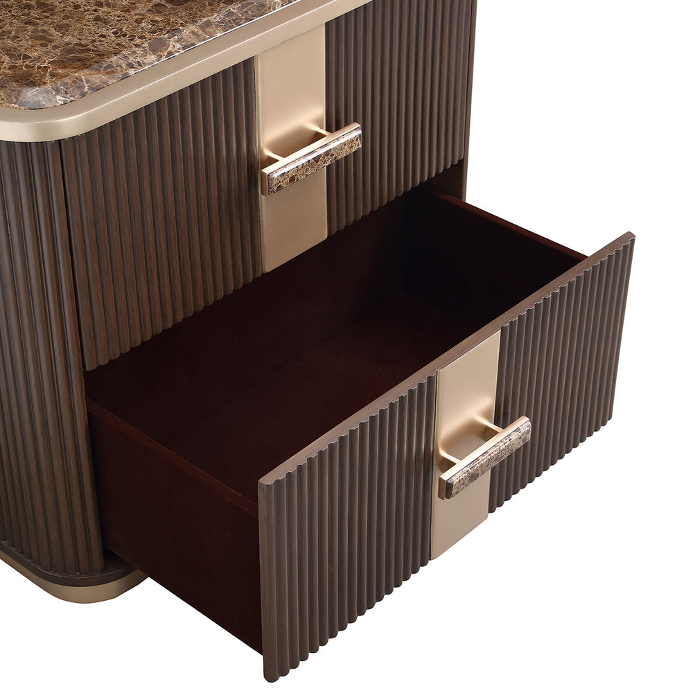 West Kensington 2-Drawer Nightstand in Medium Espresso
