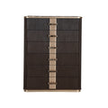 West Kensington Highboy Chest in Medium Espresso