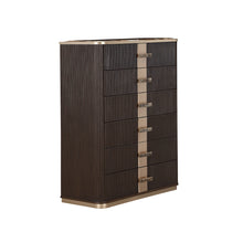 West Kensington Highboy Chest in Medium Espresso