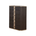 West Kensington Highboy Chest in Medium Espresso
