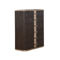 West Kensington Highboy Chest in Medium Espresso