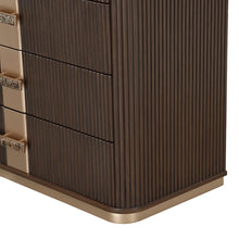 West Kensington Highboy Chest in Medium Espresso