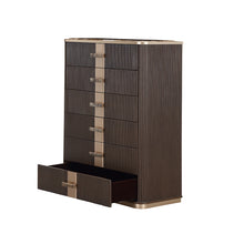 West Kensington Highboy Chest in Medium Espresso