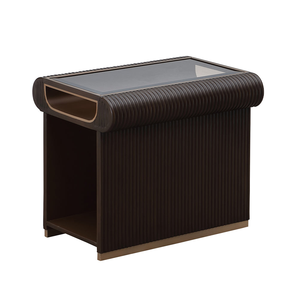 West Kensington End Table in Medium Espresso