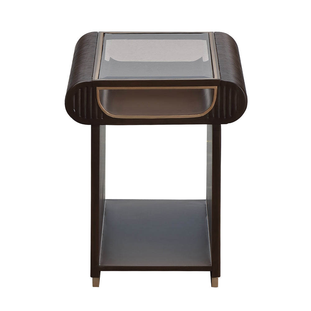 West Kensington End Table in Medium Espresso