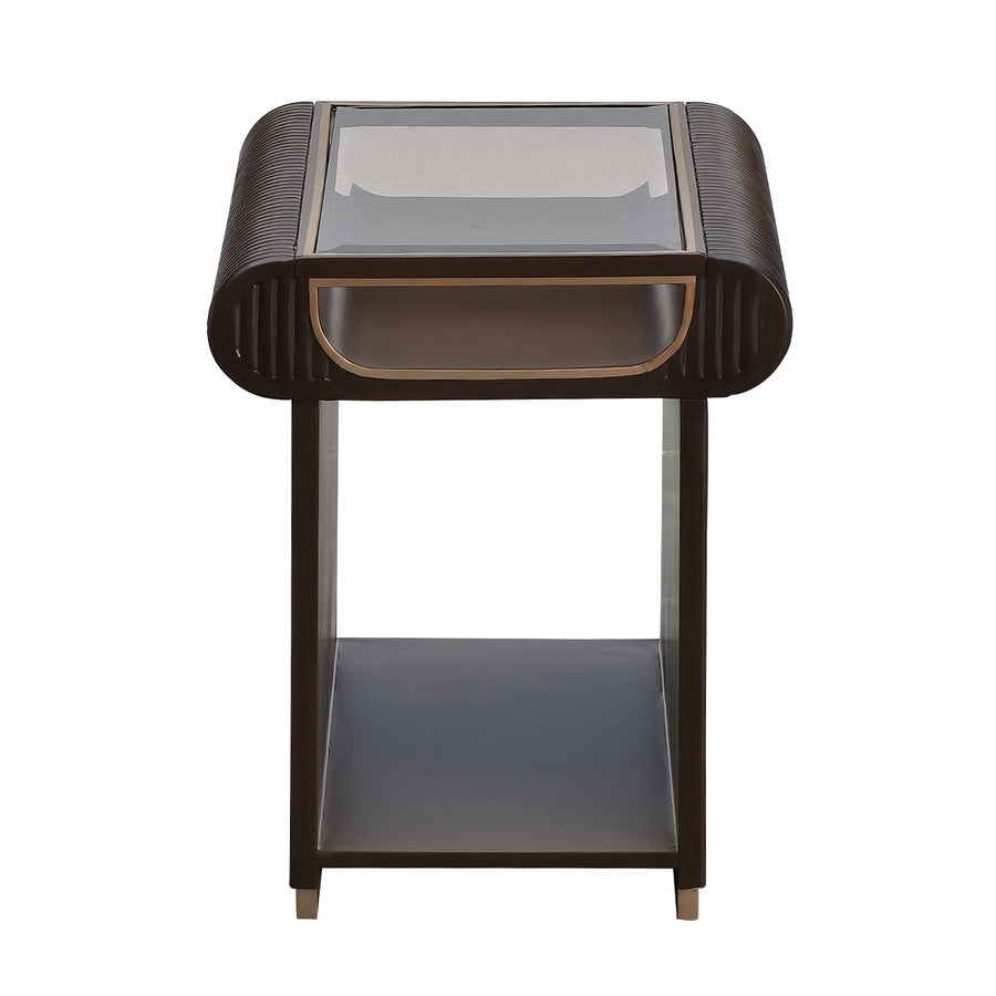 West Kensington End Table in Medium Espresso