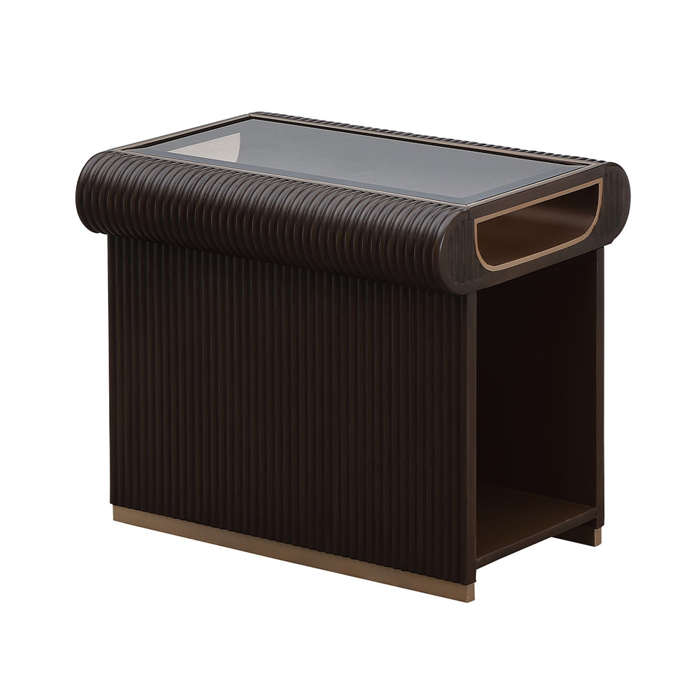 West Kensington End Table in Medium Espresso