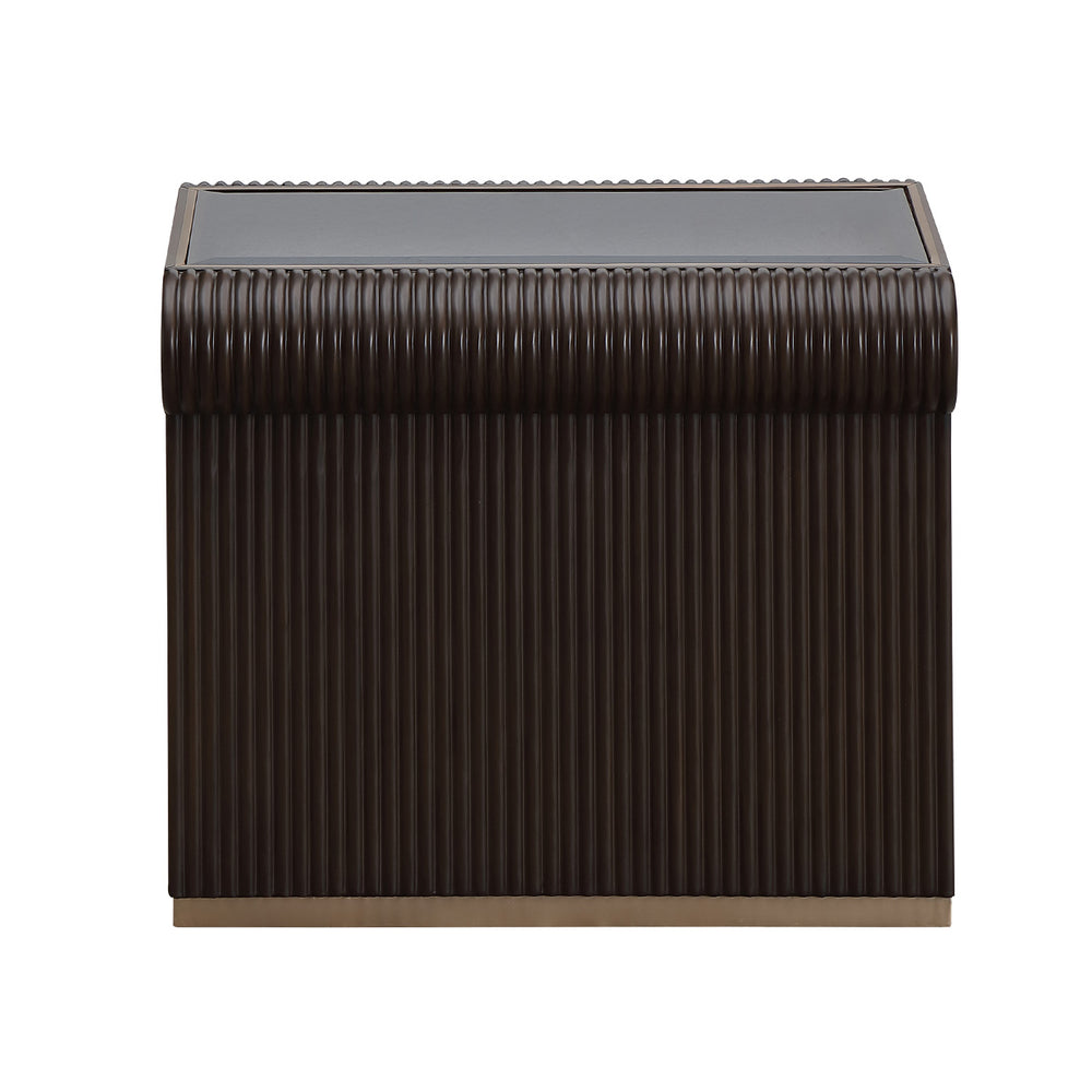 West Kensington End Table in Medium Espresso