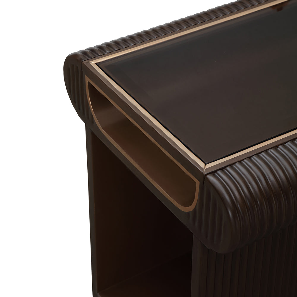 West Kensington End Table in Medium Espresso