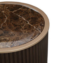 West Kensington Chairside Table in Medium Espresso
