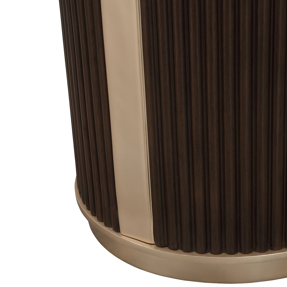 West Kensington Chairside Table in Medium Espresso