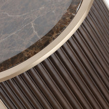 West Kensington Chairside Table in Medium Espresso
