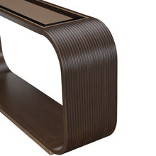 AICO Michael Amini West Kensington Console Table in Medium Espresso