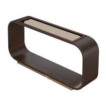AICO Michael Amini West Kensington Console Table in Medium Espresso