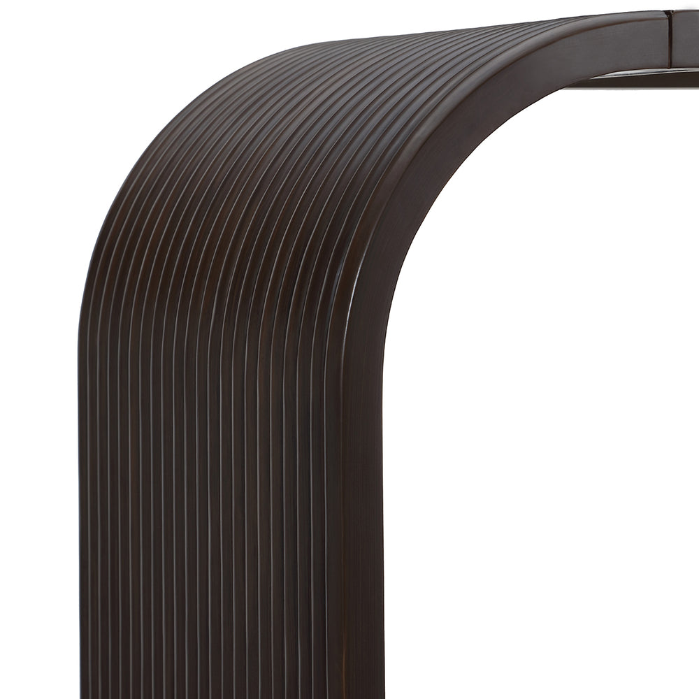AICO Michael Amini West Kensington Console Table in Medium Espresso