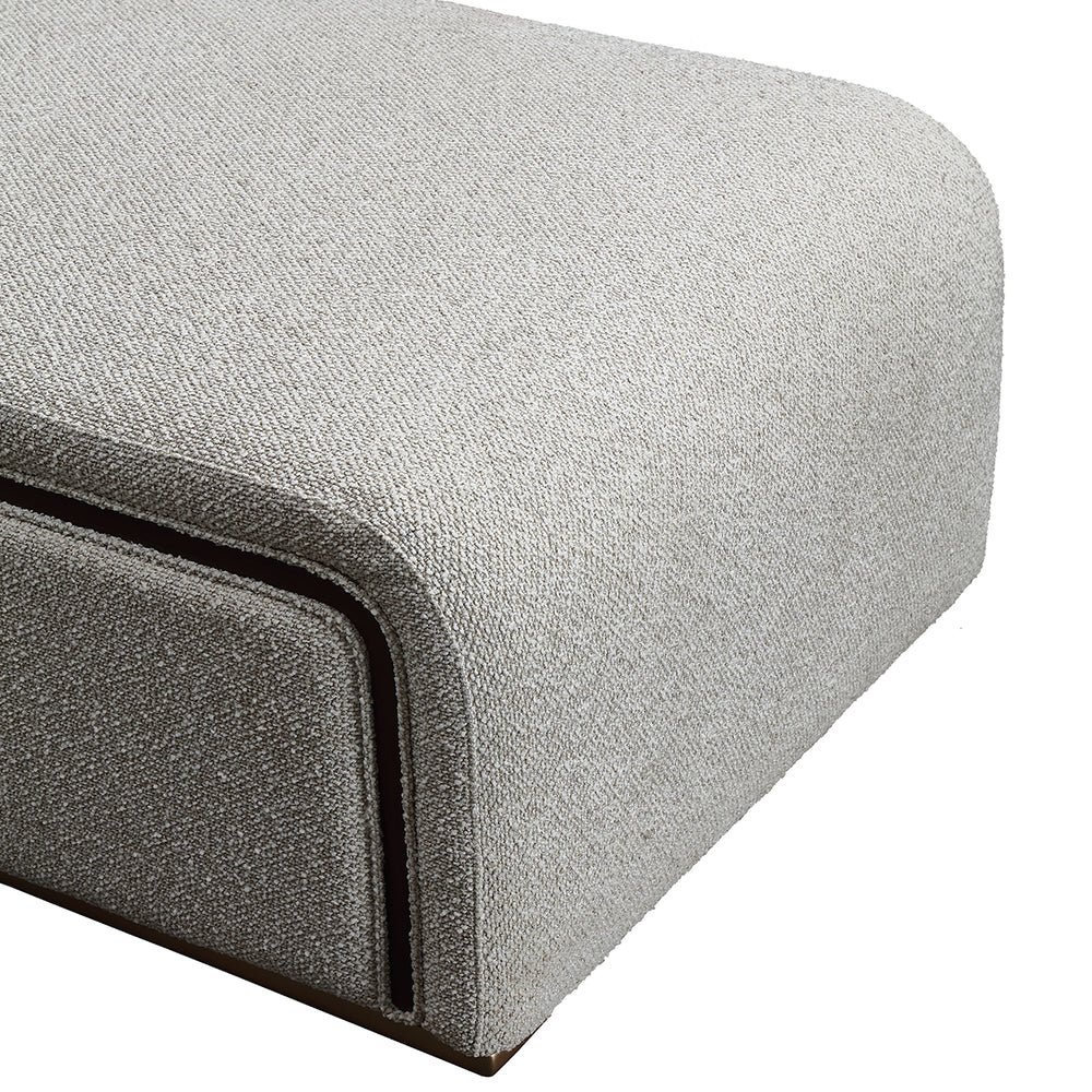 West Kensington Chaise in Medium Espresso