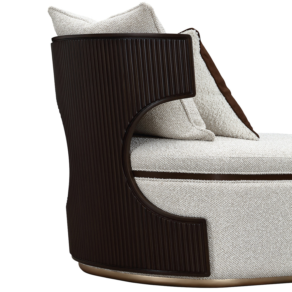 West Kensington Chaise in Medium Espresso