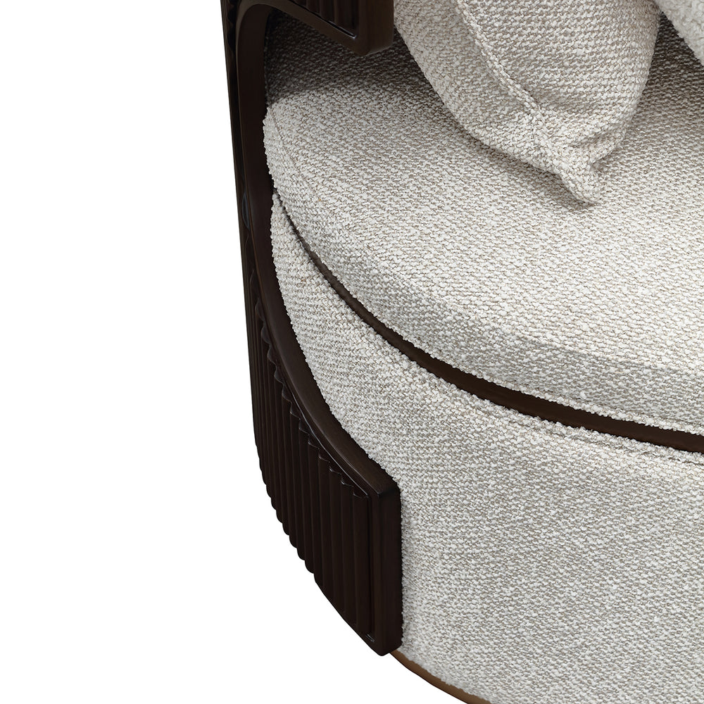 West Kensington Chaise in Medium Espresso