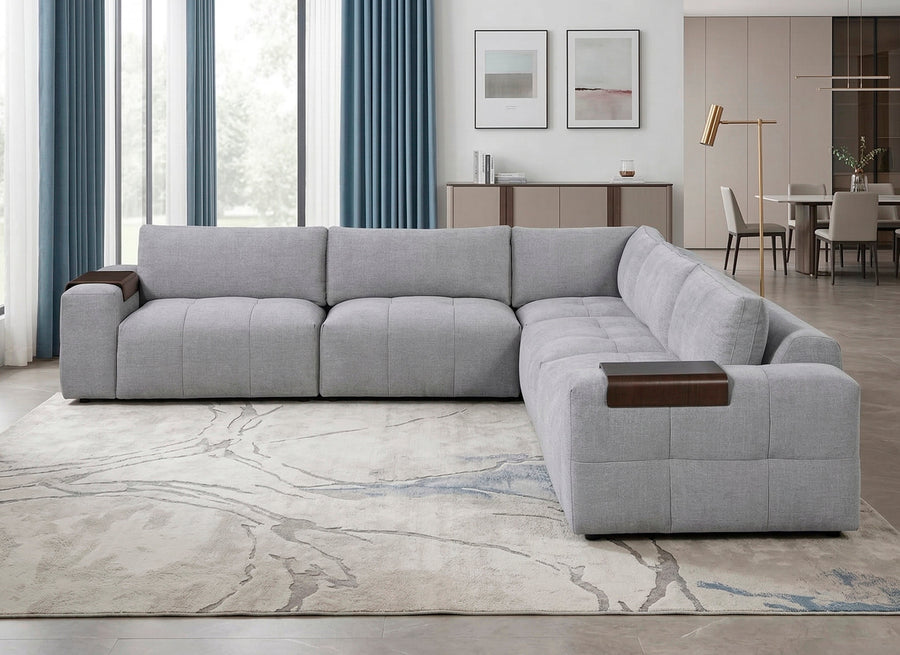 New York 5-Piece Modular Sectional Complete Room