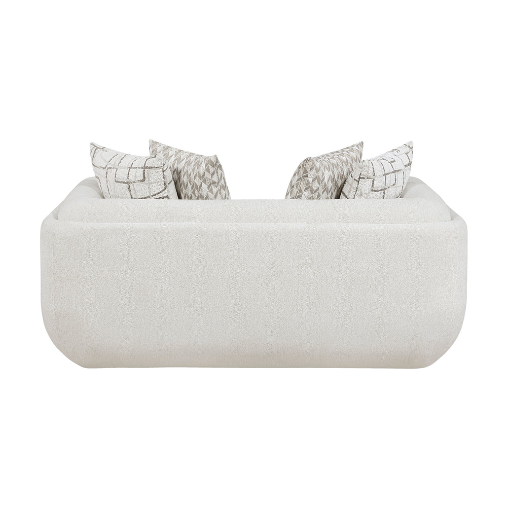Cozy Collection Love Seat w/4 Designer Accent Pillows