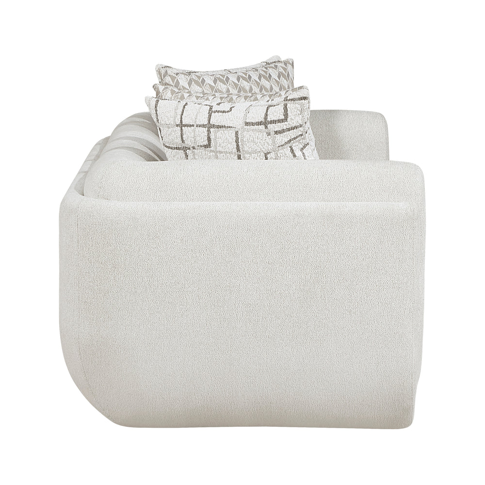 Cozy Collection Love Seat w/4 Designer Accent Pillows