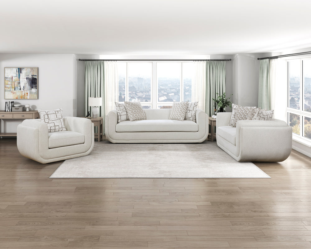 Cozy Collection Sofa w/4 Designer Accent Pillow