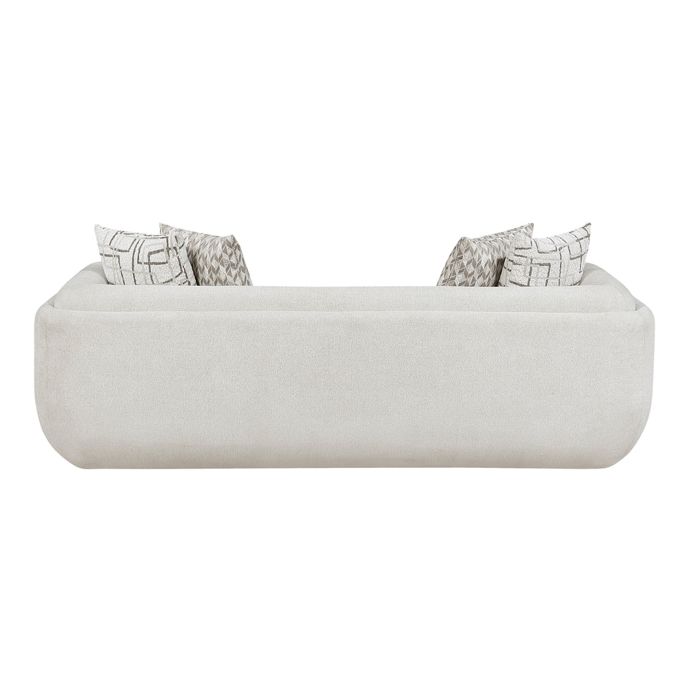 Cozy Collection Sofa w/4 Designer Accent Pillow