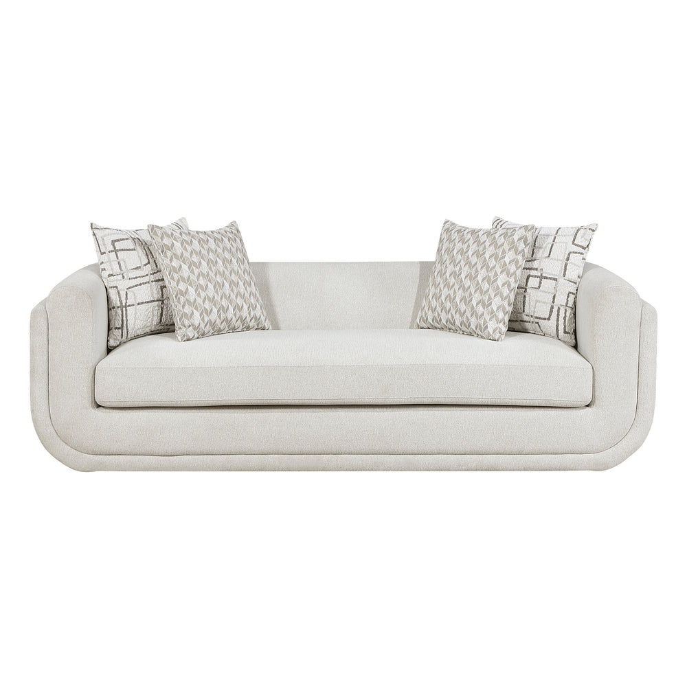Cozy Collection Sofa w/4 Designer Accent Pillow