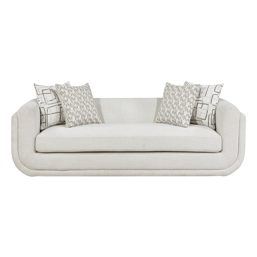 Cozy Collection Sofa w/4 Designer Accent Pillow