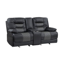 Fabian 2pc Recliner Living Room Set: Sofa, Love