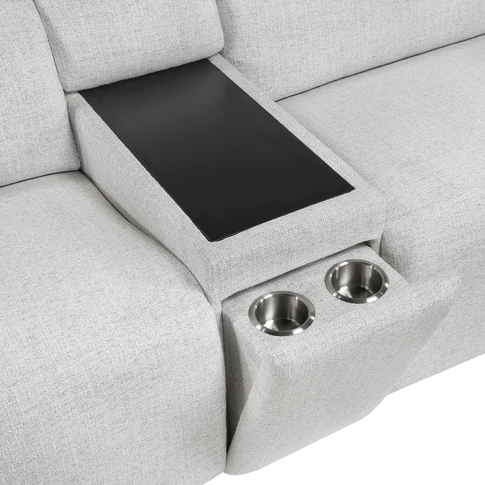 McPherson 6-Piece Modular Power Reclining Sectional with Power Headrests & Charging Ports