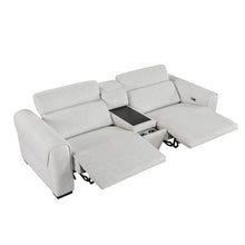 McPherson Power Double Reclining Love Seat with Center Console, Power Headrests & Charging Ports