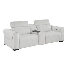 McPherson Power Double Reclining Love Seat with Center Console, Power Headrests & Charging Ports