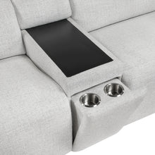 McPherson Power Double Reclining Love Seat with Center Console, Power Headrests & Charging Ports