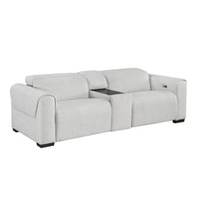 McPherson Power Double Reclining Love Seat with Center Console, Power Headrests & Charging Ports