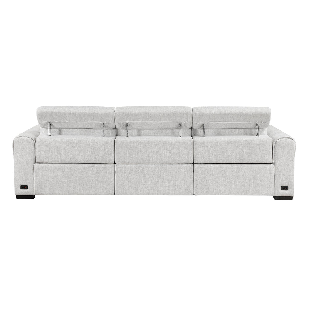 McPherson Power Double Reclining Sofa with Power Headrests & Charging Ports