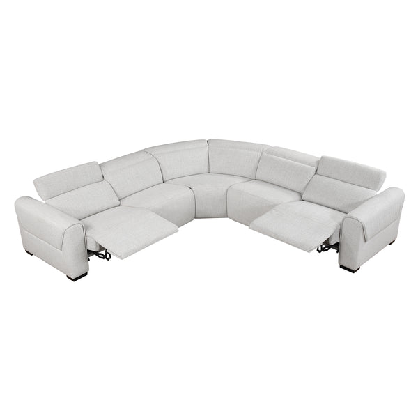 McPherson 5-Piece Modular Power Reclining Sectional with Power Headrests & Charging Ports alternate view