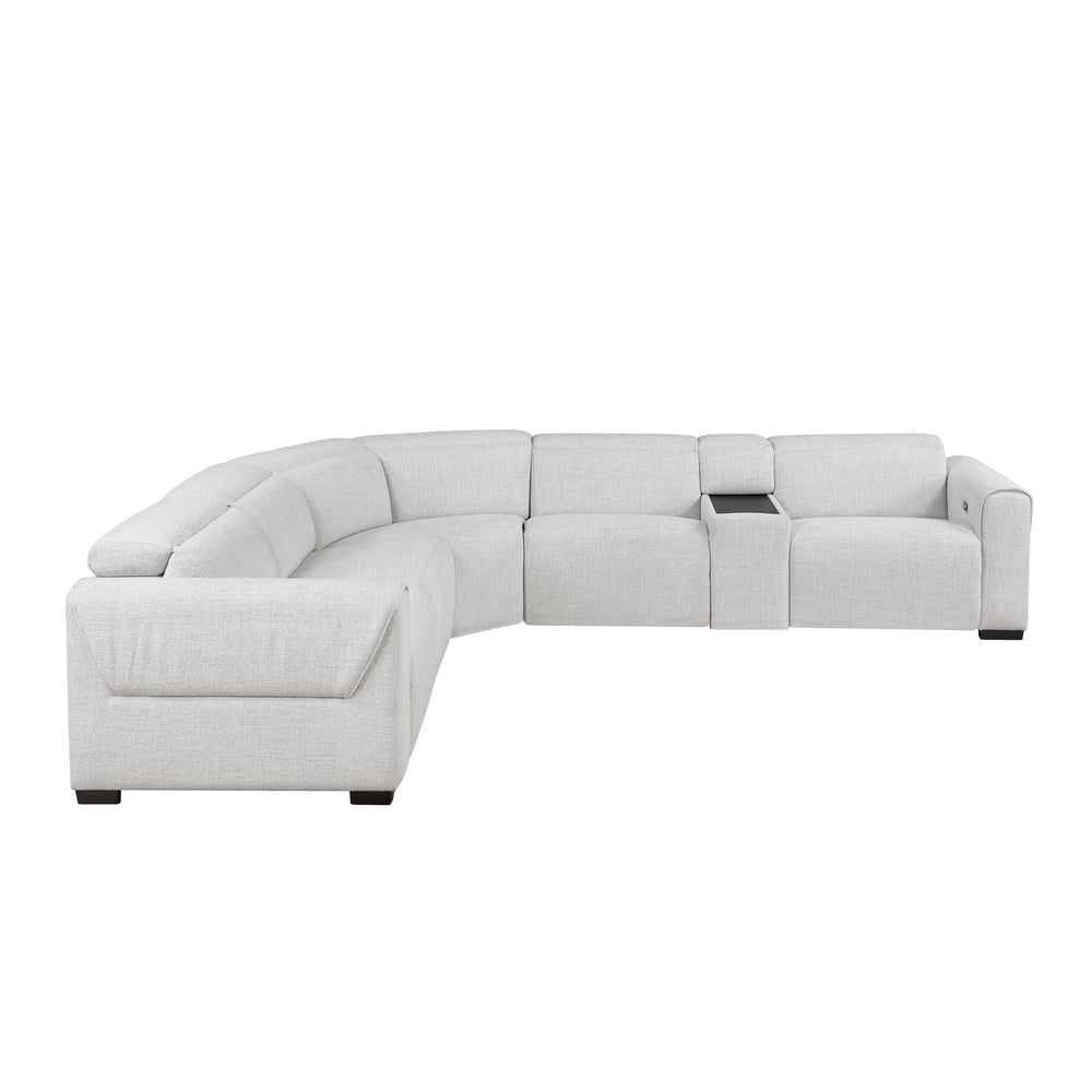 McPherson 6-Piece Modular Power Reclining Sectional with Power Headrests & Charging Ports