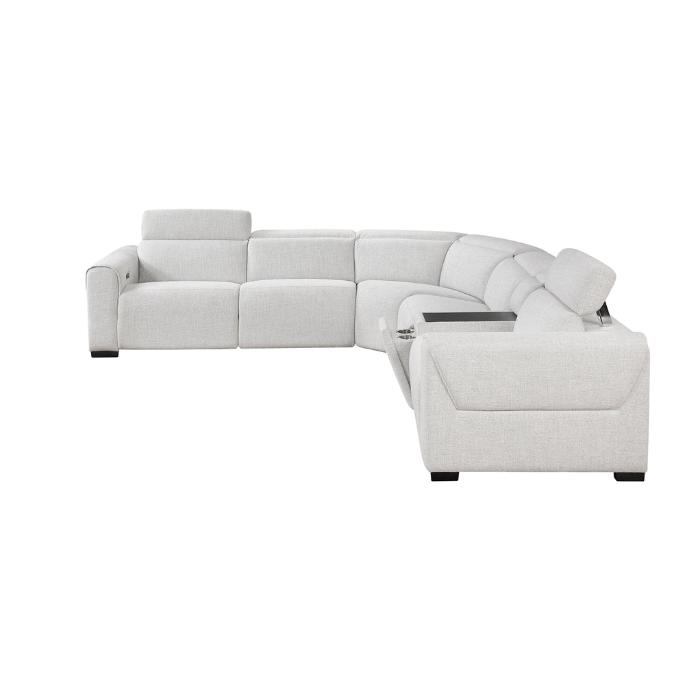 McPherson 6-Piece Modular Power Reclining Sectional with Power Headrests & Charging Ports