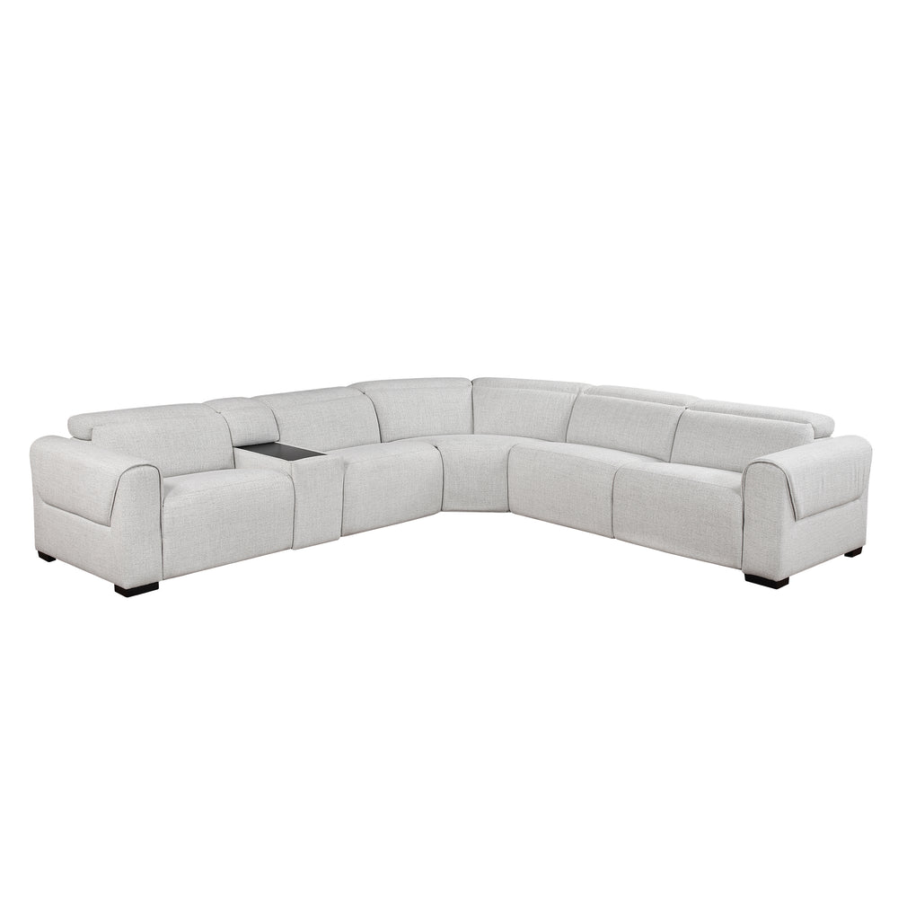 McPherson 6-Piece Modular Power Reclining Sectional with Power Headrests & Charging Ports