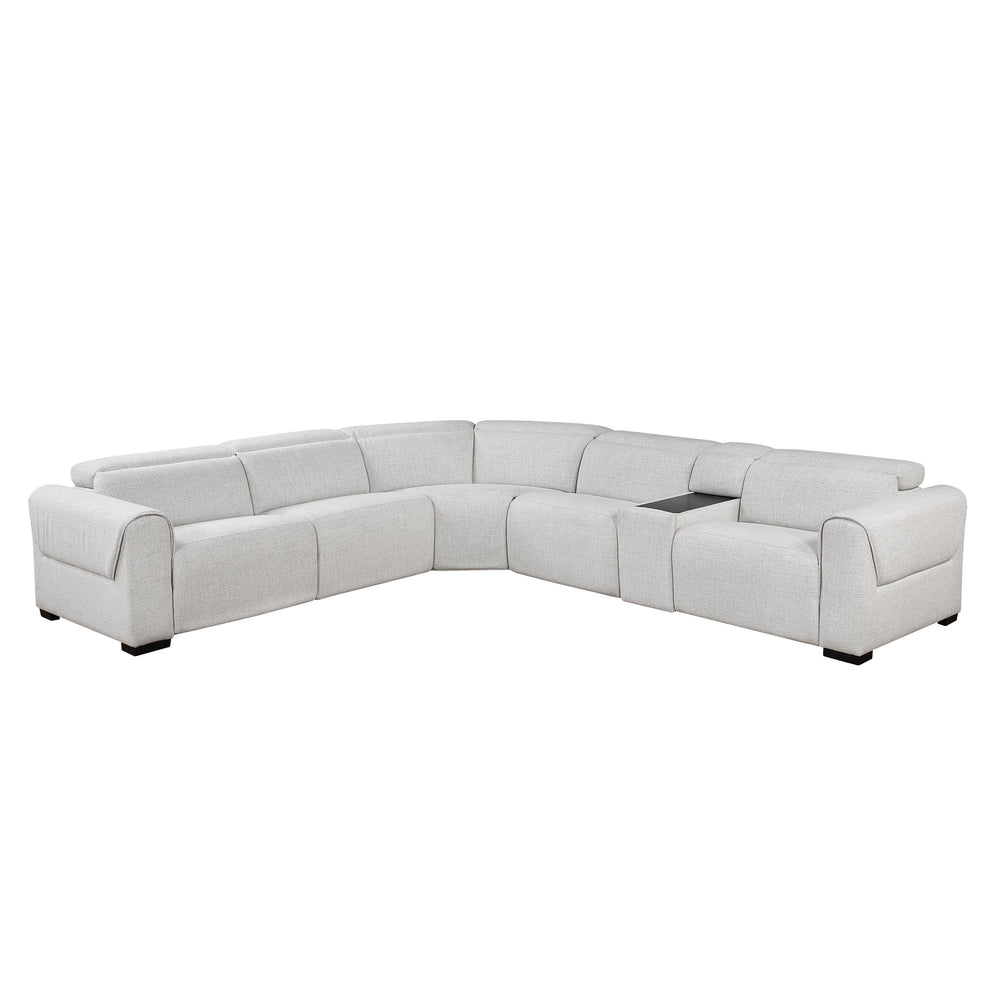 McPherson 6-Piece Modular Power Reclining Sectional with Power Headrests & Charging Ports