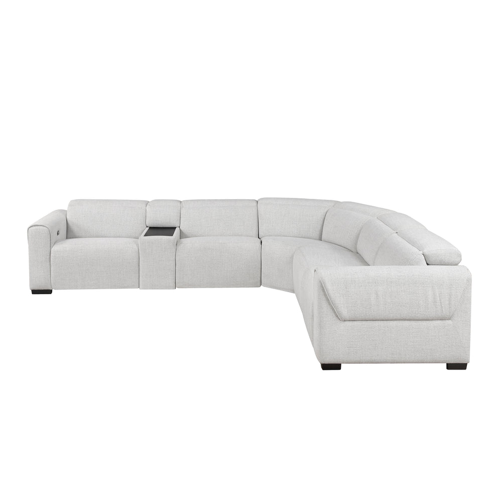McPherson 6-Piece Modular Power Reclining Sectional with Power Headrests & Charging Ports