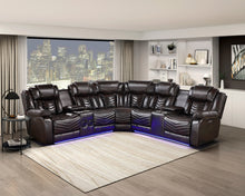 Ramone 3-Piece Power Reclining Sectional with Consoles, Speakers, Subwoofer and LED Lighting