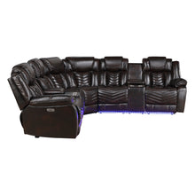 Ramone 3-Piece Power Reclining Sectional with Consoles, Speakers, Subwoofer and LED Lighting