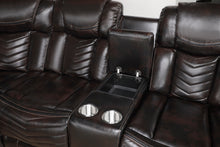 Ramone 3-Piece Power Reclining Sectional with Consoles, Speakers, Subwoofer and LED Lighting